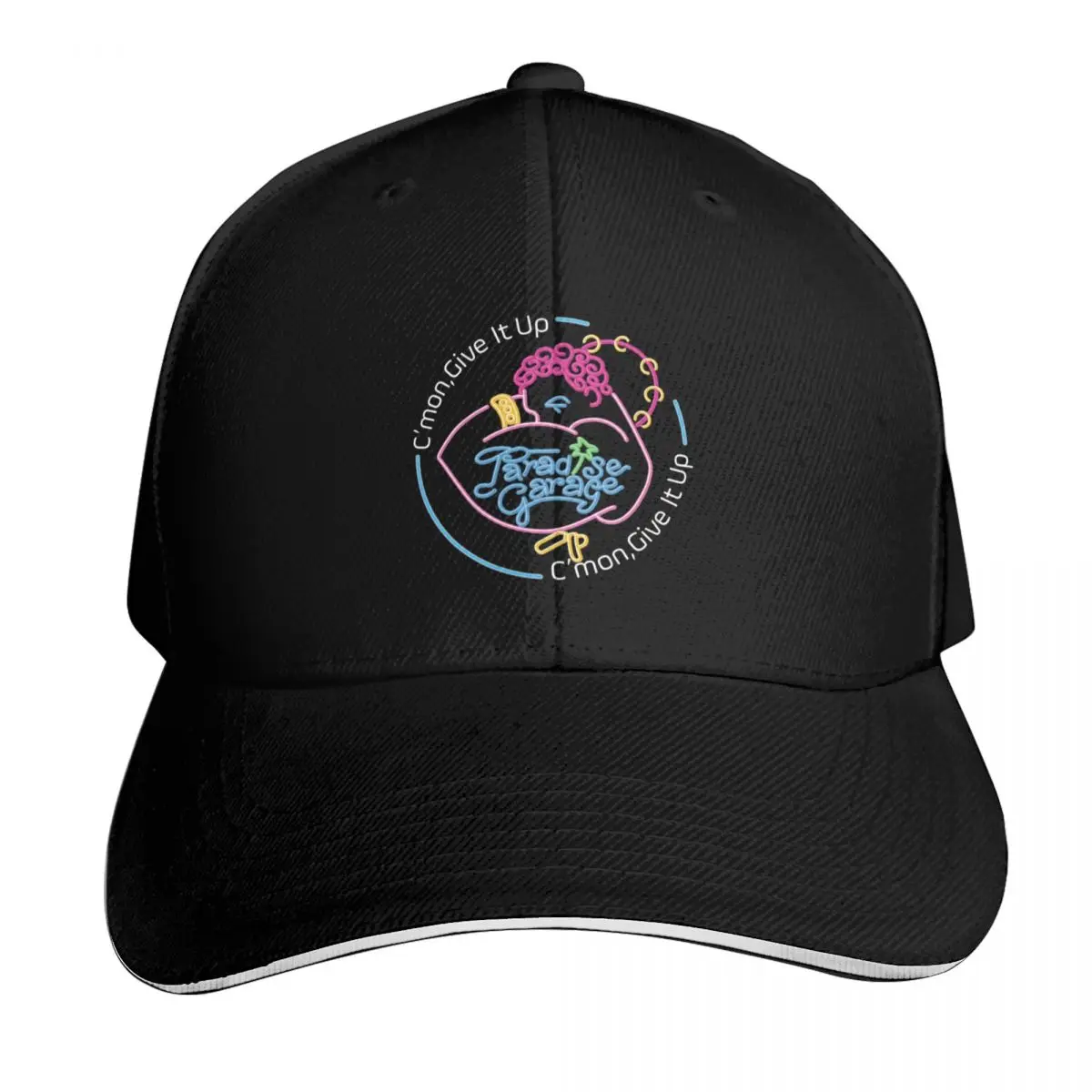 C'mon, Give It Up (Paradise Garage) Baseball Cap Breathable Mesh Back Adjustable Buckle Closure Moisture Wicking Quick Dry