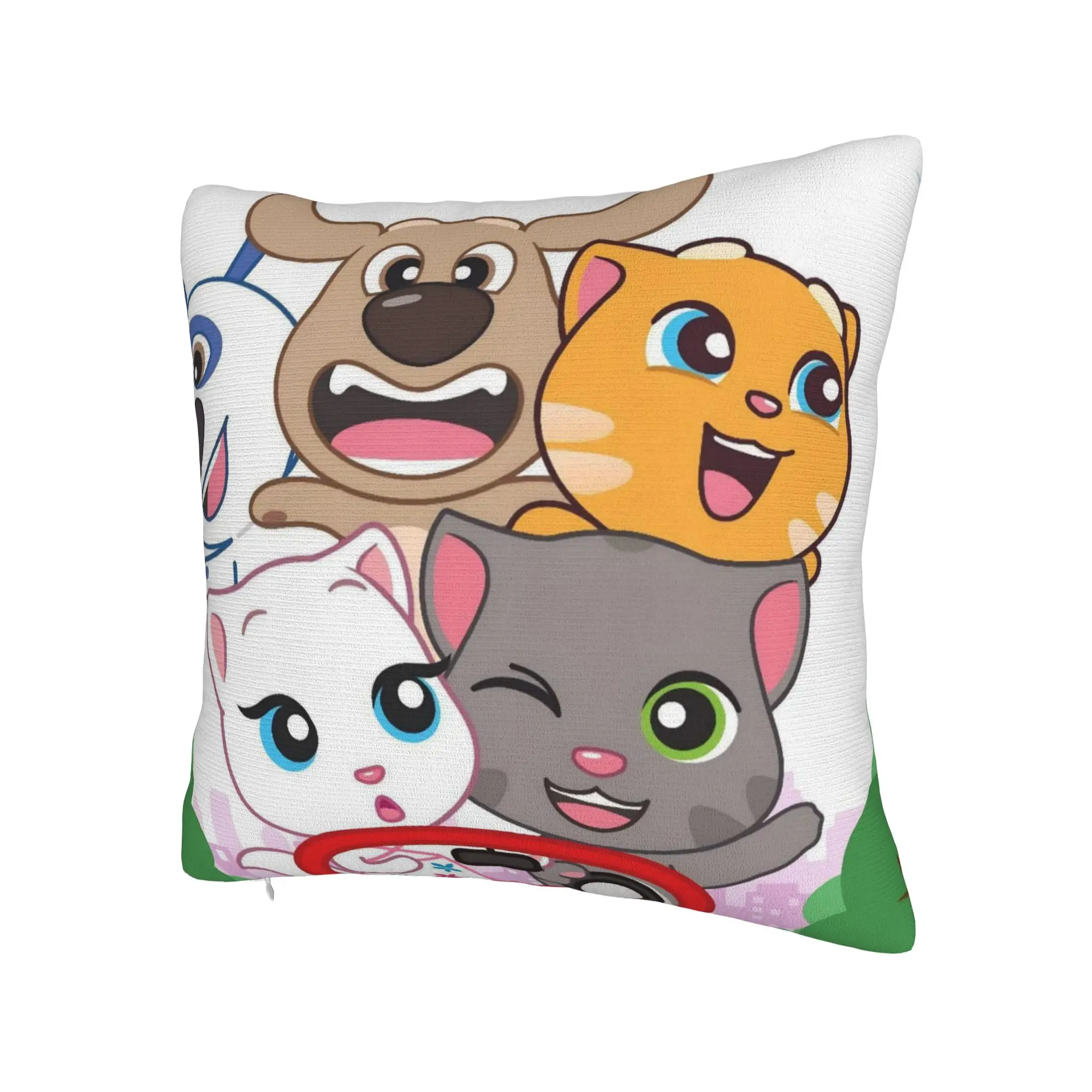 T-Talking T-Tom And F-Friends Pillowcase Accessories Printing Cushion Cover Decorative Throw Pillow Case Cover Seater Multi-Size