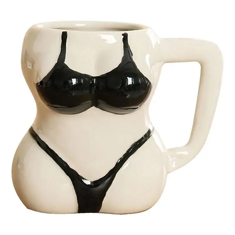 

Забавная кружка для бикини, боди-арт, кружка для бикини, Керамическая Женская кружка, забавные сексуальные кофейные кружки, настольное украшение для мужчин