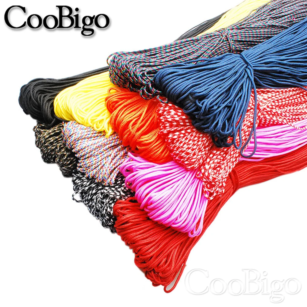 3/100 متر 2 مللي متر المظلة الحبل الحبل حبل واحد ستراند أربطة الحذاء الحبل ل سوار Paracord لتقوم بها بنفسك الاكسسوارات الحرفية