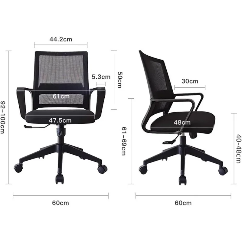 home.Computer Gaming Chair Ergonomic Mesh Rolling Work Swivel Task Chairs, Comfortable Lumbar Support for Home, Bedroom, Study,