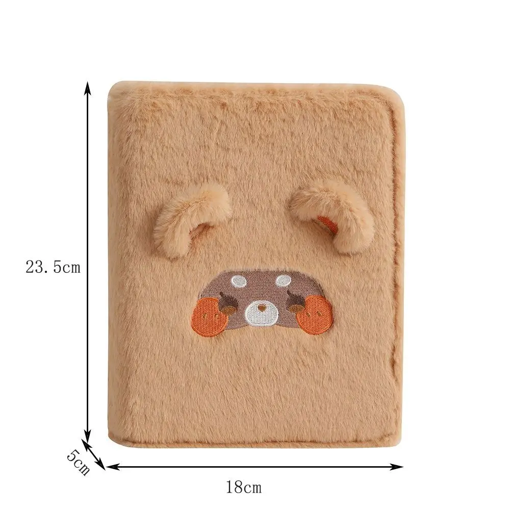 Photocard Holder Cat Bear Cards Album Cover Inner Page Refill Loose-leaf Collection Book Cover Six-hole Fluffy