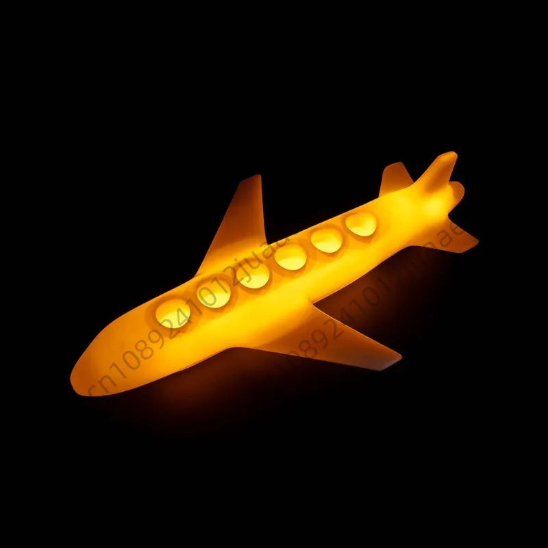 Customized Logo Led Shot Glass Airplane Tray LED Wine Tequila Whisky Stand Display LED Glorifier Cup Holder For NightClub Bar
