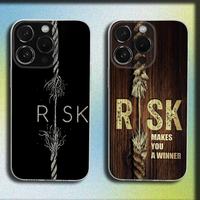 Day Trader Trading RISK RICH Phone Case For iPhone 16,15,14,13,12,11 Plus,Pro,Max,XR,XS,Plus,E,Mini Transparent Soft Cover