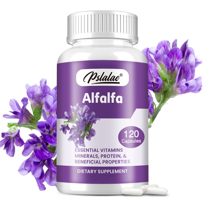 Natural Alfalfa Capsules - Eases Digestion and Supports Urinary Tract and Liver Health