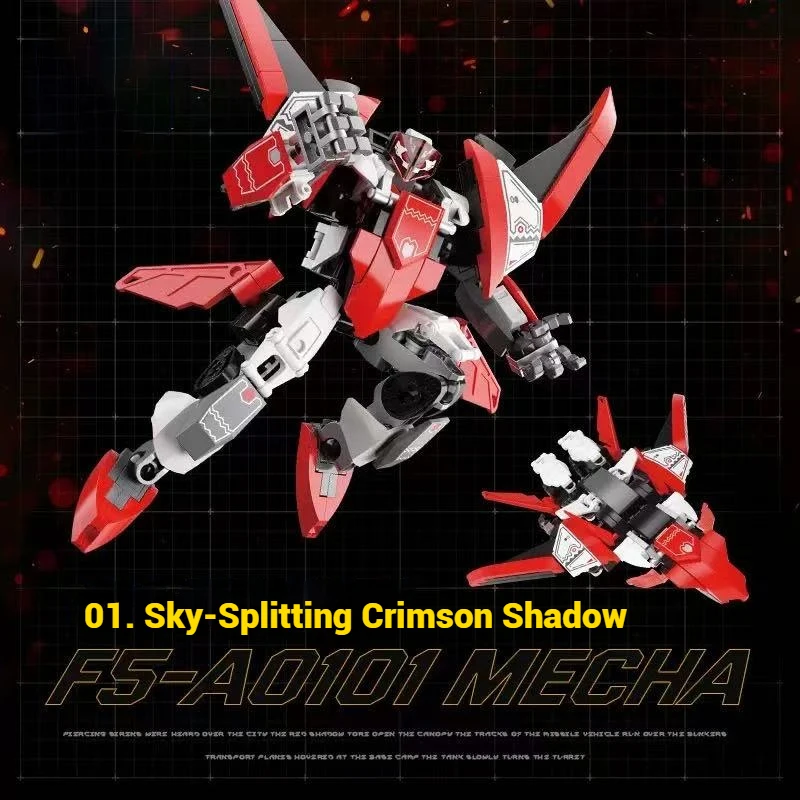 JAKI تحويل روبوت نموذج التجمع لعبة المنزل الإبداعية زخرفة اللبنات Mecha مجموعة هدية عيد ميلاد للأطفال #4