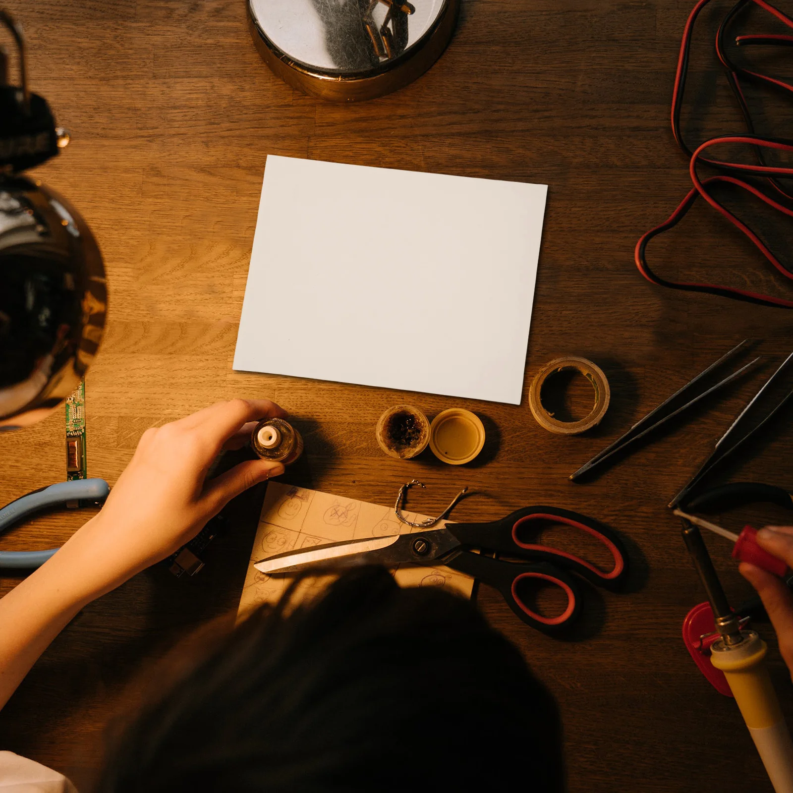 

Heat Resistant Silicone Soldering Mat Durable Thick Insulation Pad Electronics Repair Computer Phone Maintenance Workbench Mat