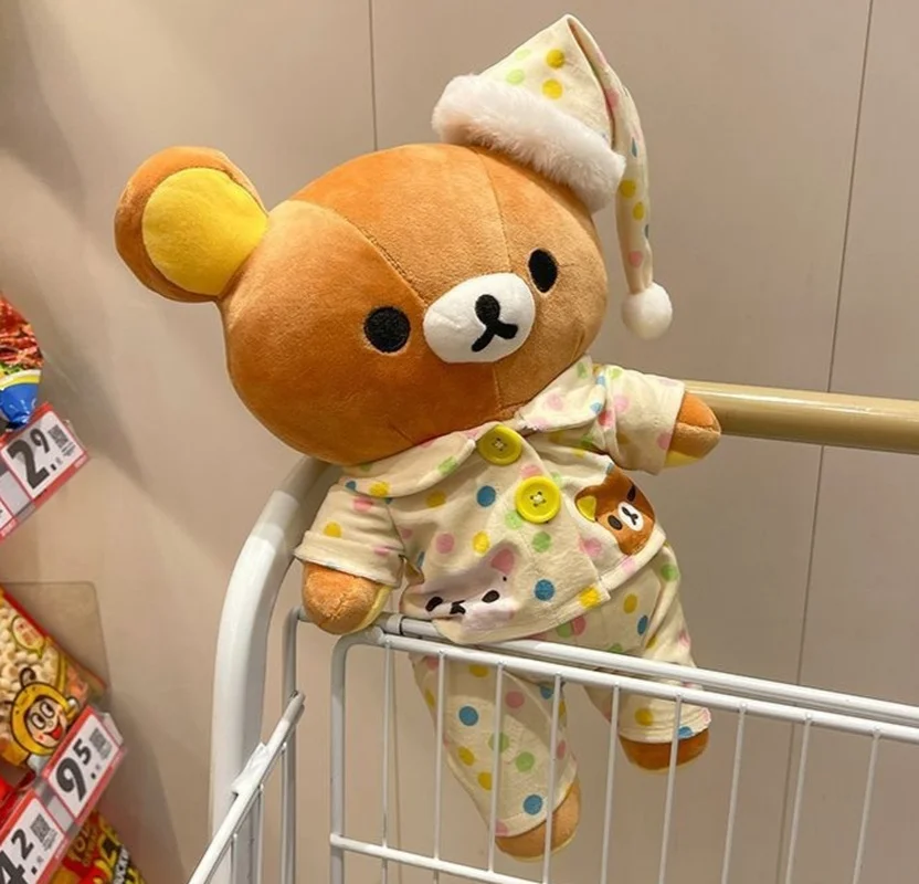 

Новая милая пижама Rilakkuma, плюшевые куклы, игрушки, милые мягкие игрушки, детский компаньон для сна, детские игрушки, подарки на день рождения для девочек