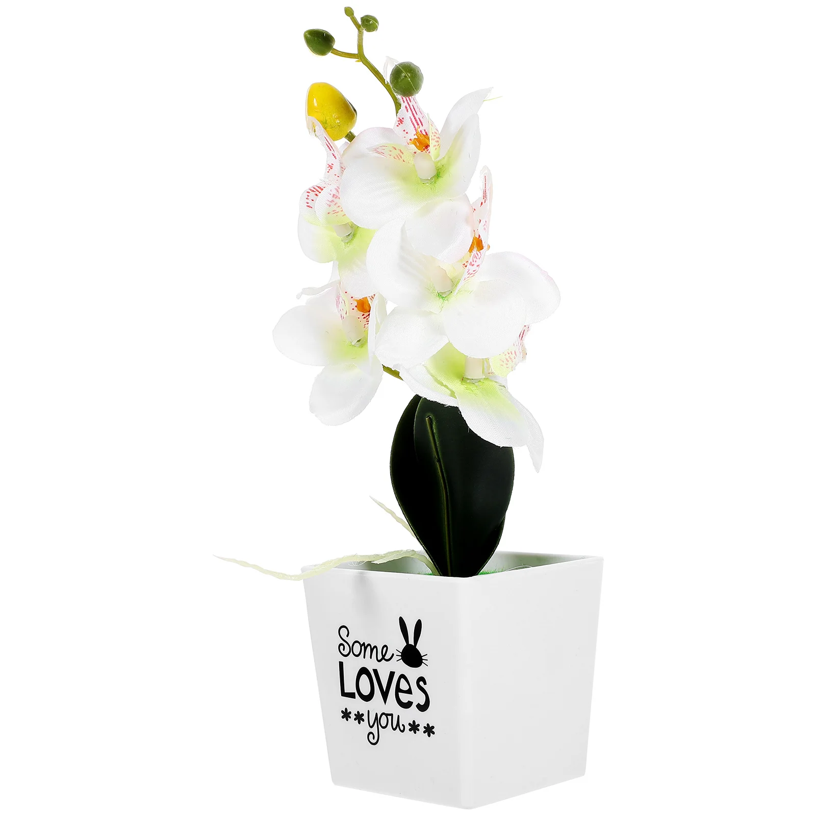 

Simulated Phalaenopsis Potted Plant Artificial Flower Desktop Decoration Artificial Plant Bonsai Fake Potted Flower Decor