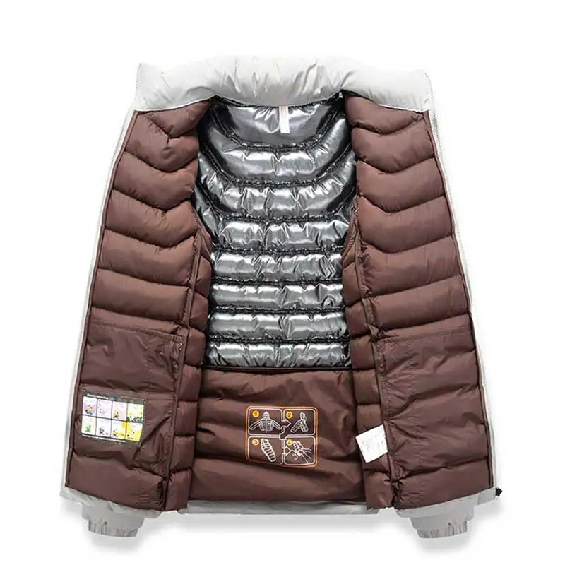 4xl Largo Größe Winter Männer hochwertige Plüsch dicke warme Parka Männer wind dichte leichte Jacke Männer lässig feste Jacke Mantel männlich