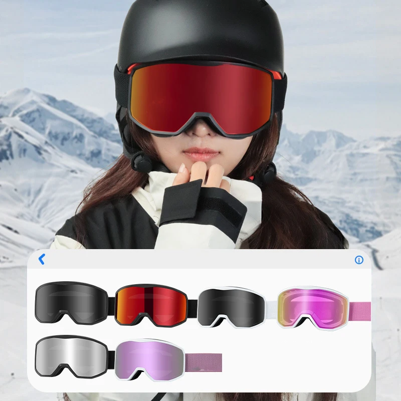 New Winter Ski Goggles Goggles for Women Breathable High-definition Anti-fog Cards Myopia Men's Ski Gogglespromote sales