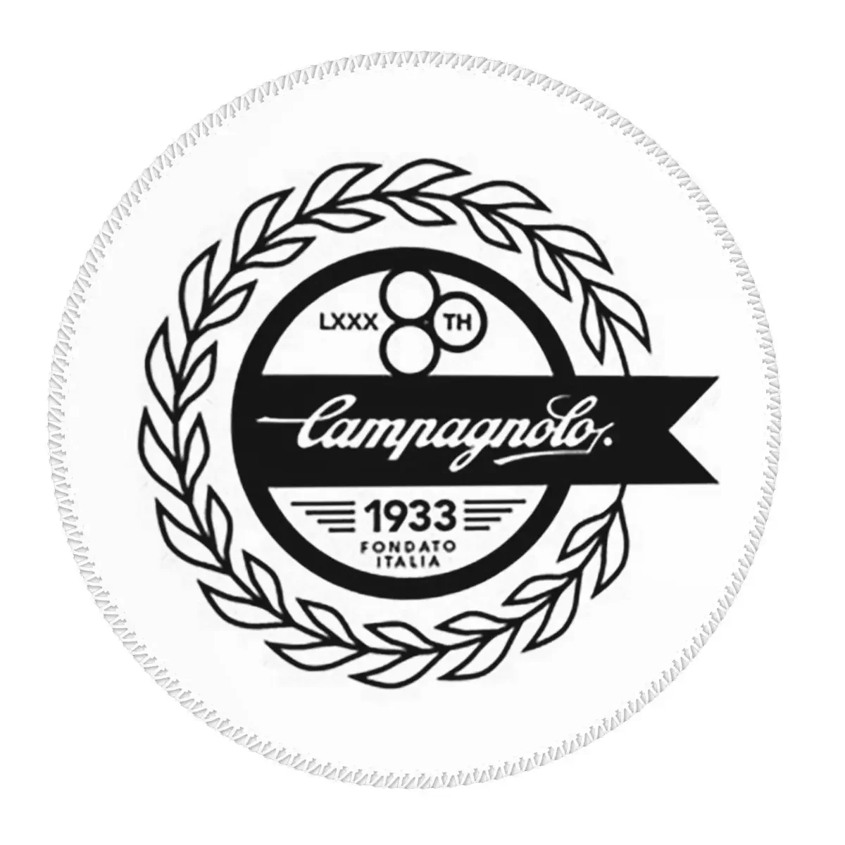 Tapete de rato redondo Campagnolo Vintage Italian Cycling Tour, tapete para teclado de computador, tapete para jogos, tapete para mesa de escritório
