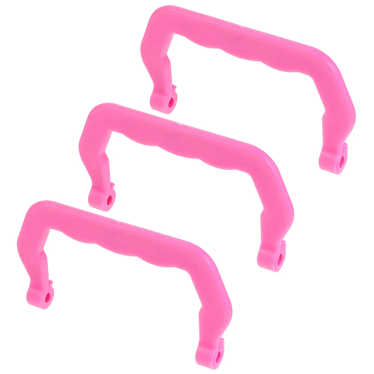 

10 Pcs Dog Travel Crate Handle Cage Outdoor Kennel Bird Hedgehog Plastic Pink Hamper