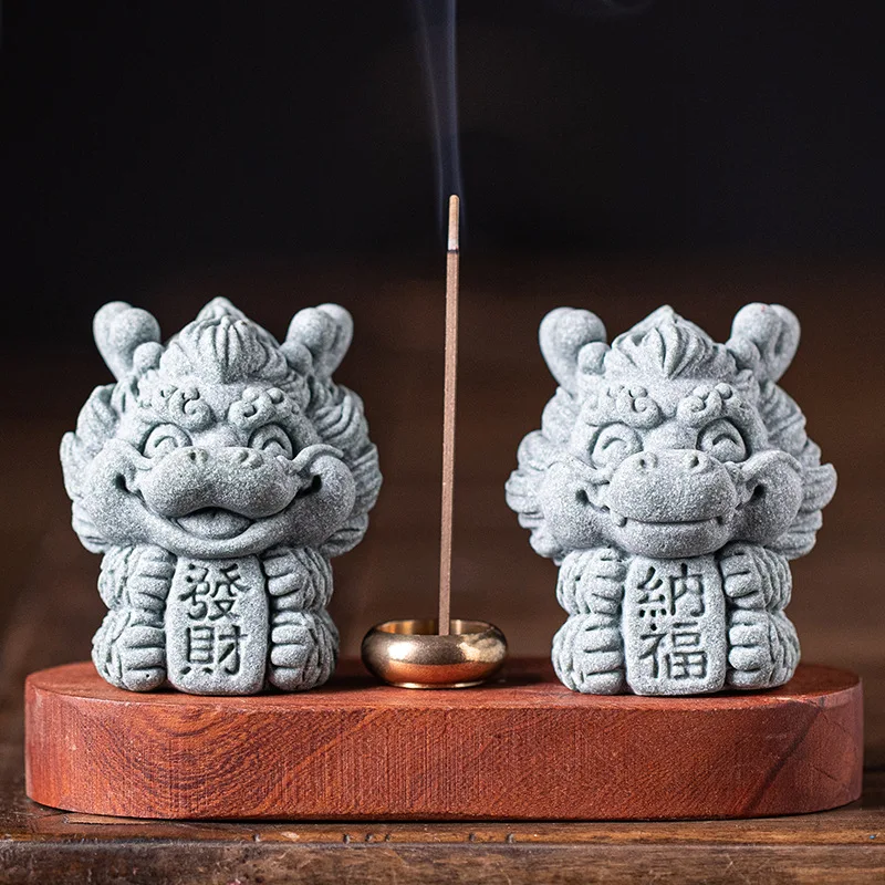 

New Chinese Style Lucky Fengshiye Incense Burner Household Tea Space Desktop Decoration Incense Burner Incense Holder Incense Ce