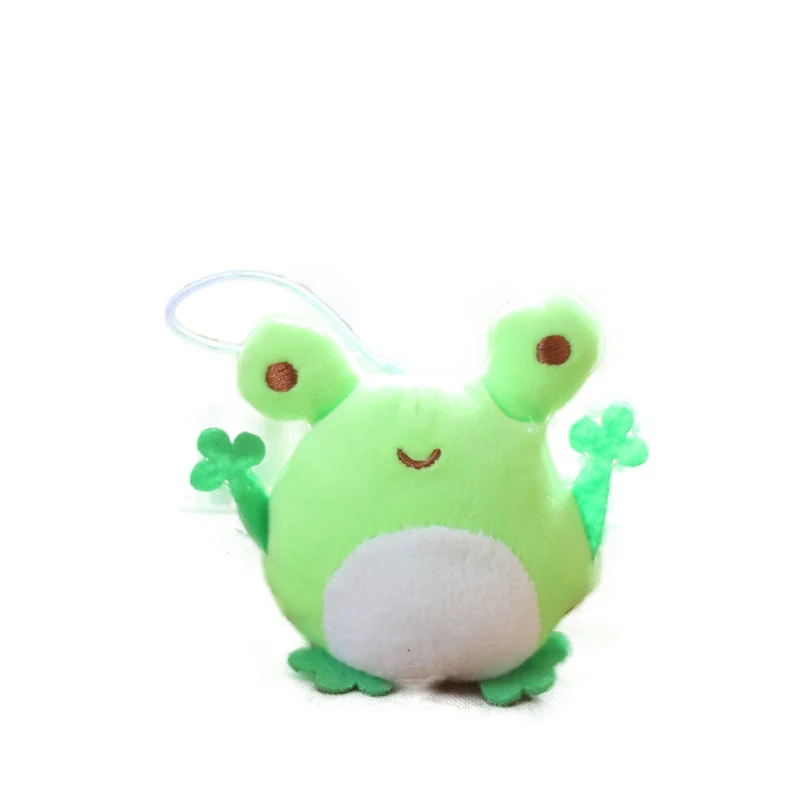 9cm New Cute Nerdy Frog Plush Keychain Pendant Doll Cartoon Animals Soft Stuffed Plush Toys Kids Couple's Backpack Charm  Gift