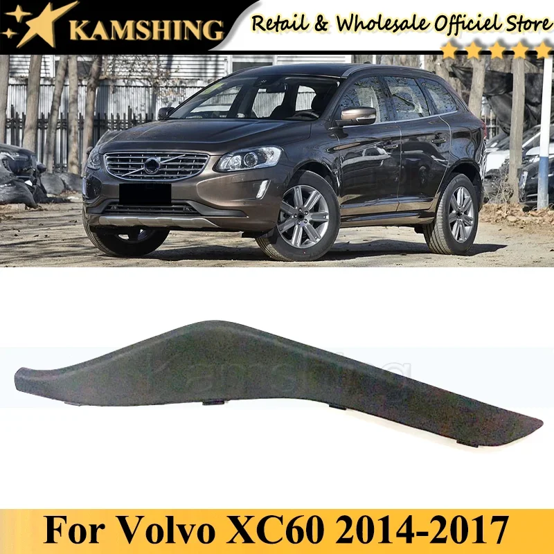 

Kamshing Front bumper trim For Volvo XC60 2014 2015 2016 2017 Front Bumper Molding Trim