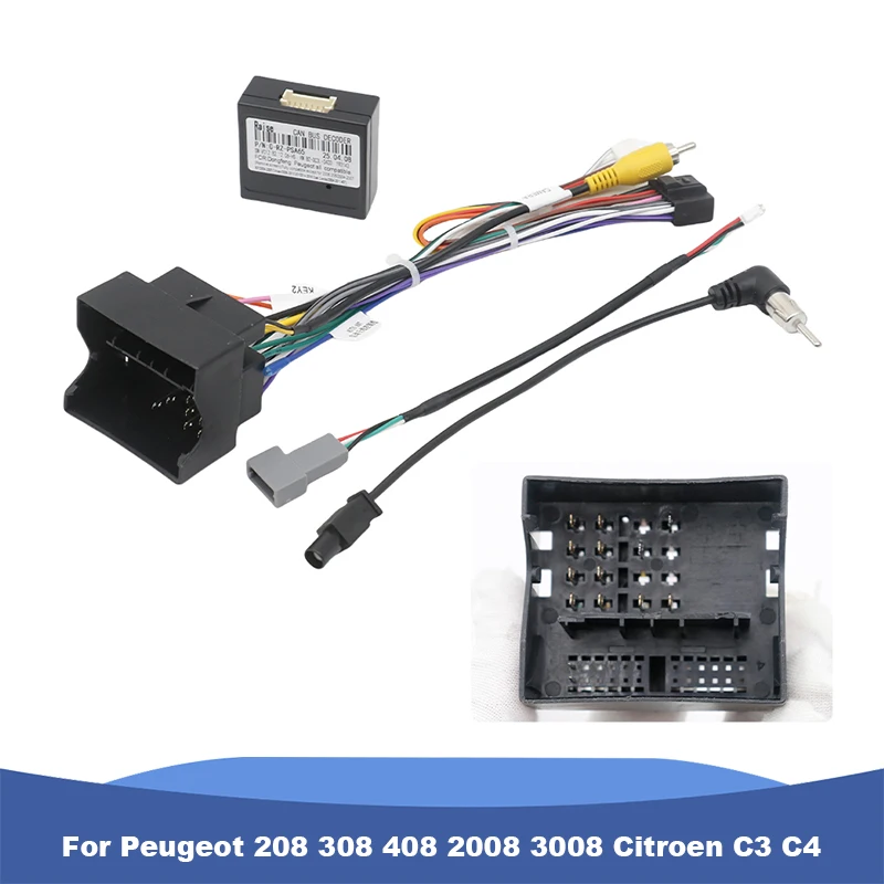 G-RZ-PSA65 Canbus Decoder,For Peugeot 208 308 408 2008 3008 Citroen C3 C4, Supports 360-Degree Surround View Navigation