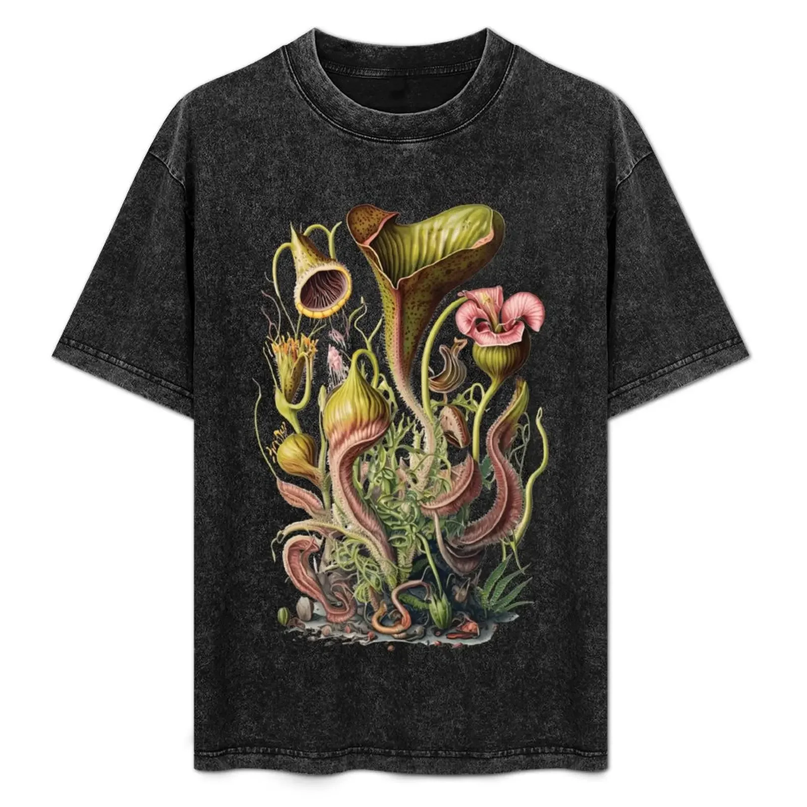 Carnivorous Pitcher Plant T-Shirt summer top quick drying customs t shirt men