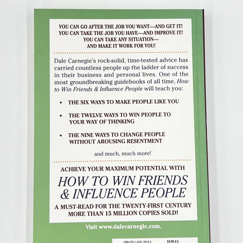 How To Win Friends Influence People  Interpersonal Communication Skills Self Improvement Reading Book By Dale Carnegie