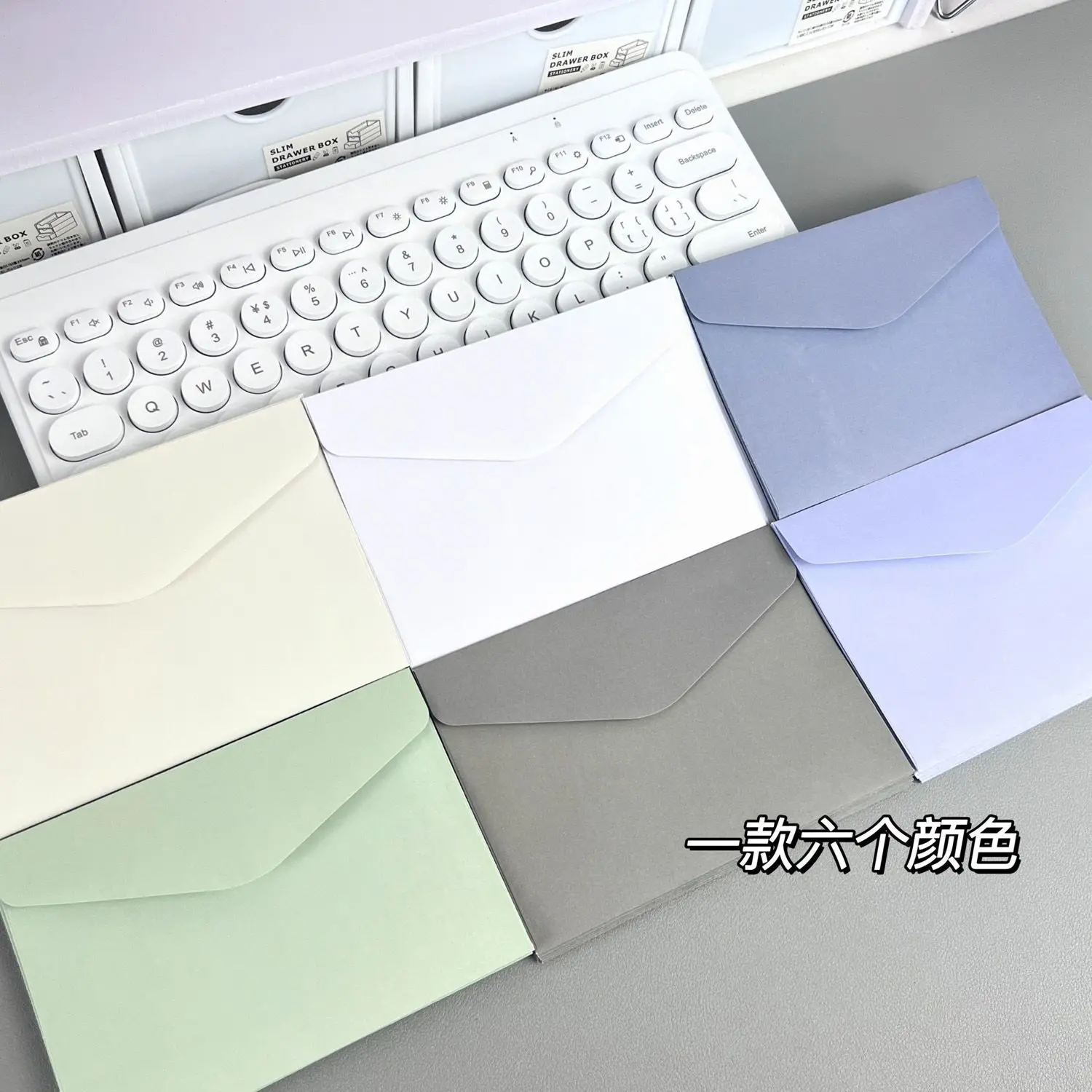 

50 Pcs Envelope Shower Invitations Cards Vintage Birthday Party Envelopes Colored Greeting Wedding