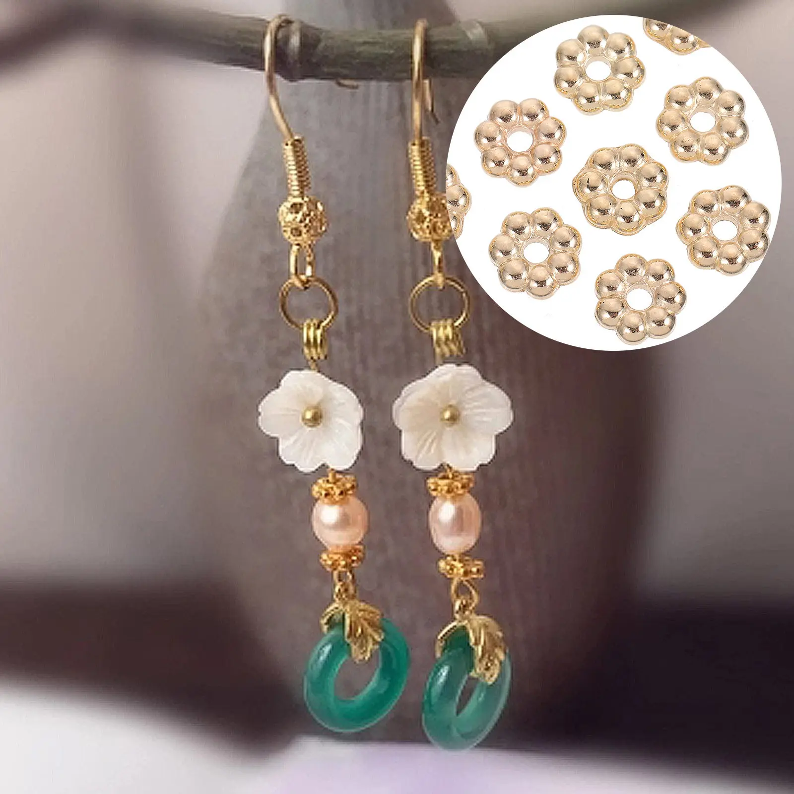 

2000 шт. пластиковых гальванизированных бусин в форме цветка, изящные ювелирные аксессуары, декоративные бусины для браслетов и ожерелий своими руками