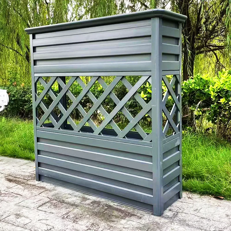 Aluminum Alloy Vine Climbing Frame Mesh Flower Box Balcony Garden Courtyard Flower Pergola Outdoor