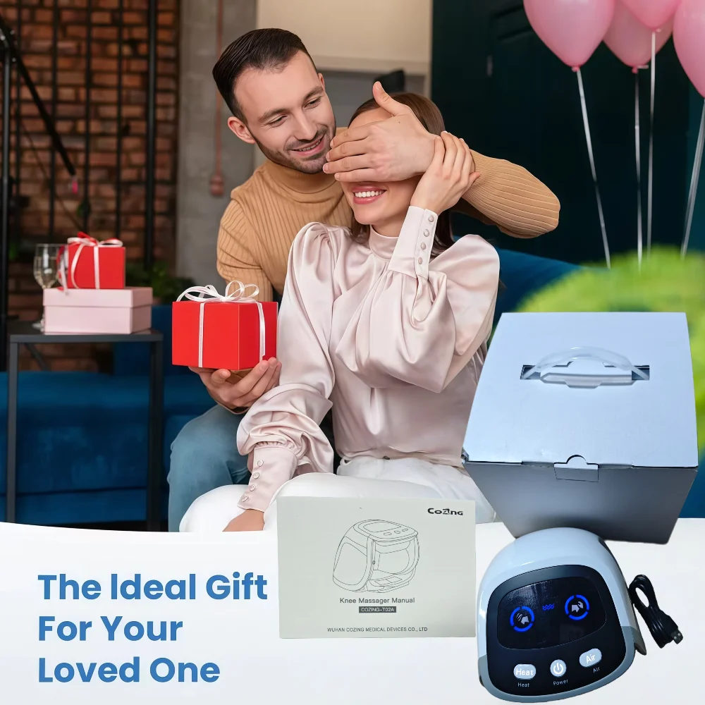 

Knee Massager Pain Relief Heating and Vibrating Knee Massager Suitable for Swollen and Stiff Joints, Portable Knee Massager