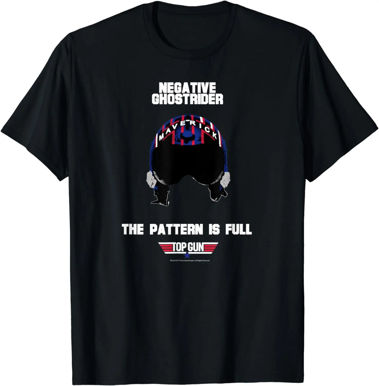 PEACEx Топ пистолет отрицательный Ghostrider футболка