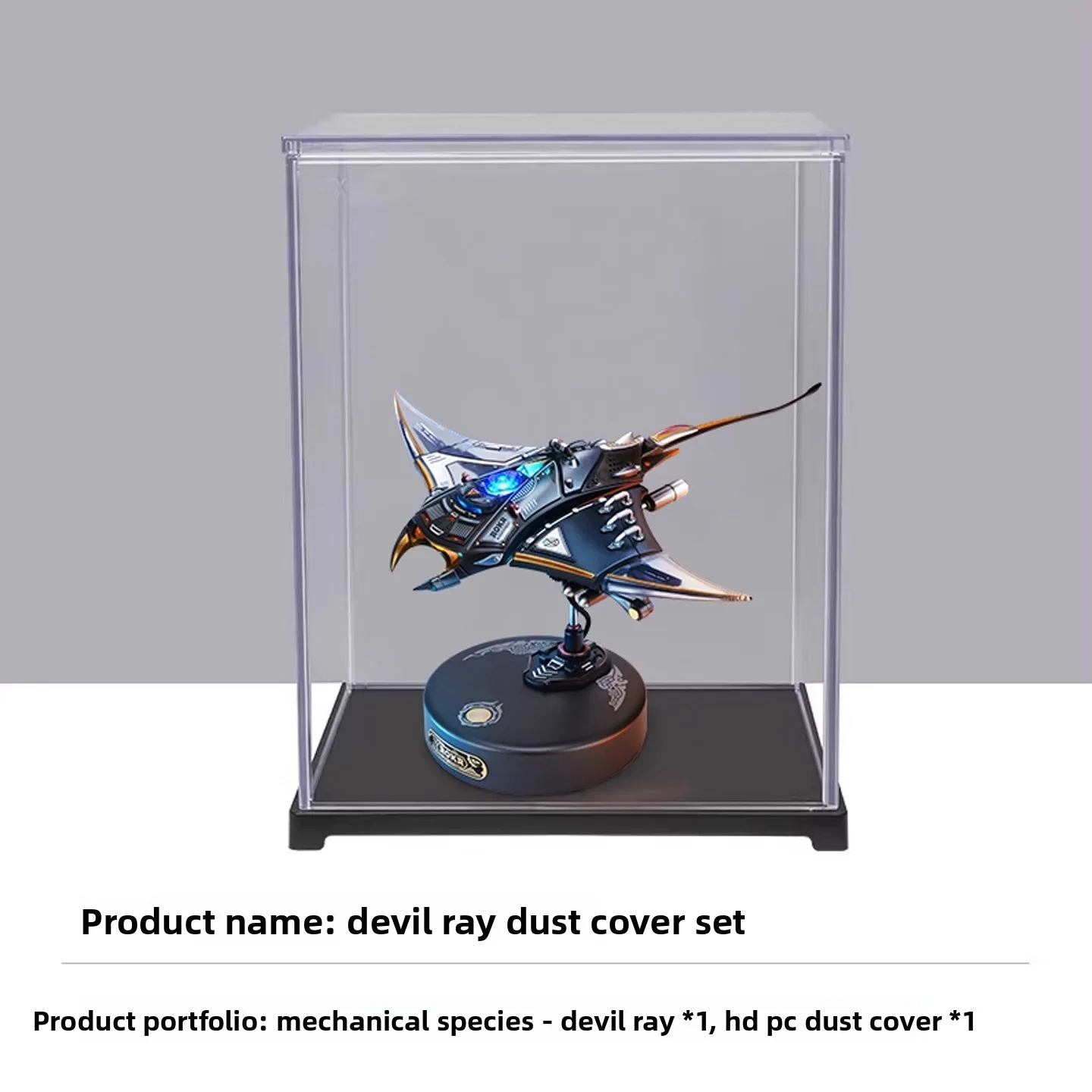 Modelo mecánico de ensamblaje de Metal Manta Ray para niños, regalo de cumpleaños, adornos de juego de moda, juguetes hechos a mano