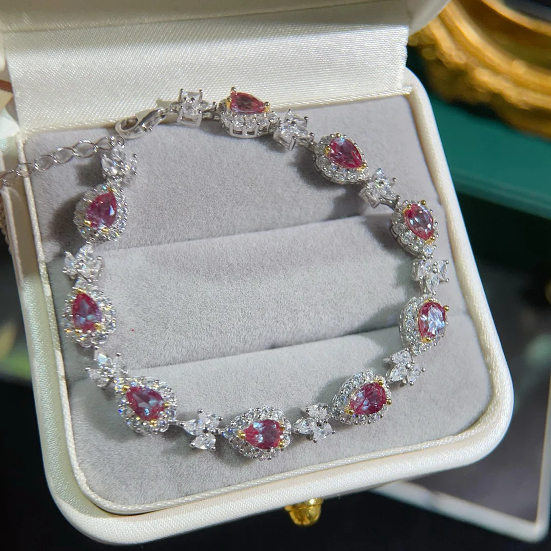 

Яркий в лаборатории александритовый браслет, 4x6 мм Александров, прецизионная установка из стерлингового серебра S925