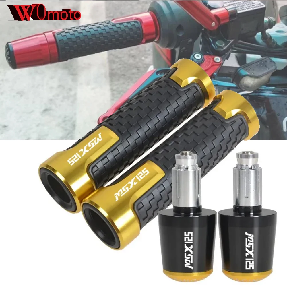 

New For Honda GROM MSX125 MSX 125 2020-2023 2024 2025 Motorcycle 7/8" 22mm Handlebar Grips Ends Scooter Handle Bar Grip End