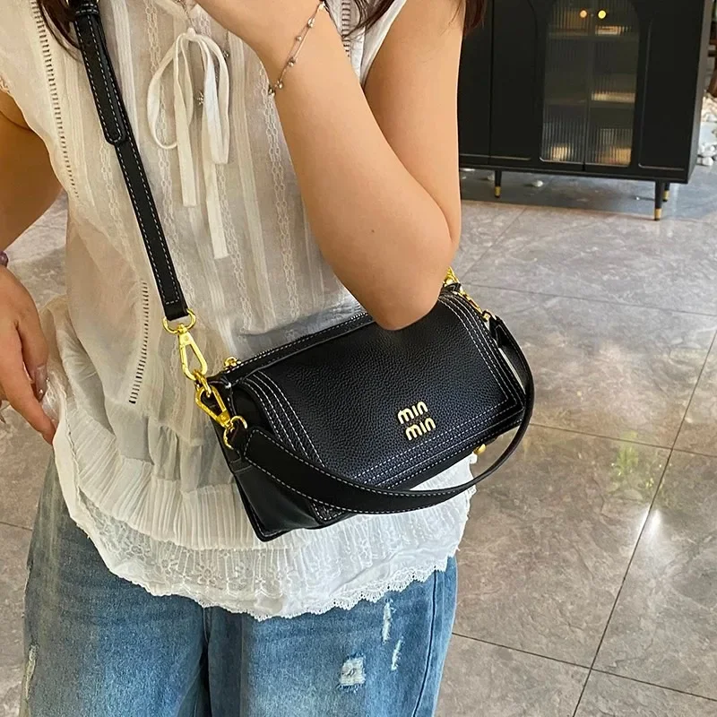 

Stylish Original Retro Chic Diaper Bag For Women High-End Leather Crossbody Handbag Large Capacity Fashionable Tote