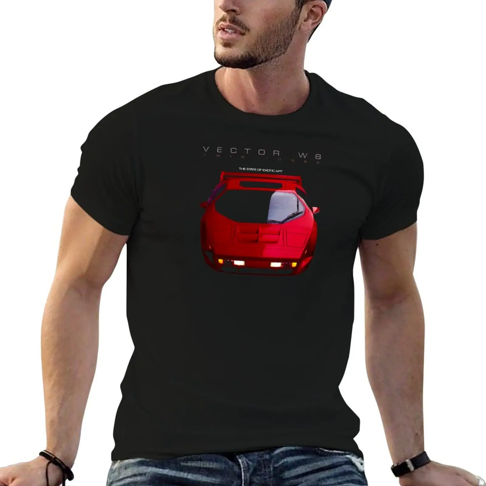 VECTOR W8 TWIN TURBO T-Shirt Simple Graphic Design T-Shirt