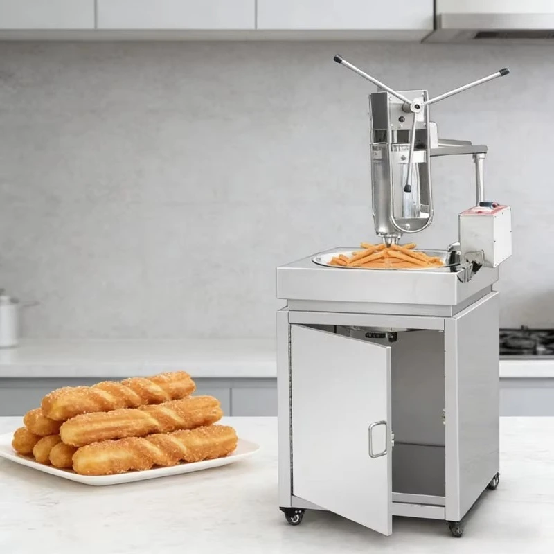 Electric fritters machine stainless steel full structure multi-functional snack machine 5000W long life equipment