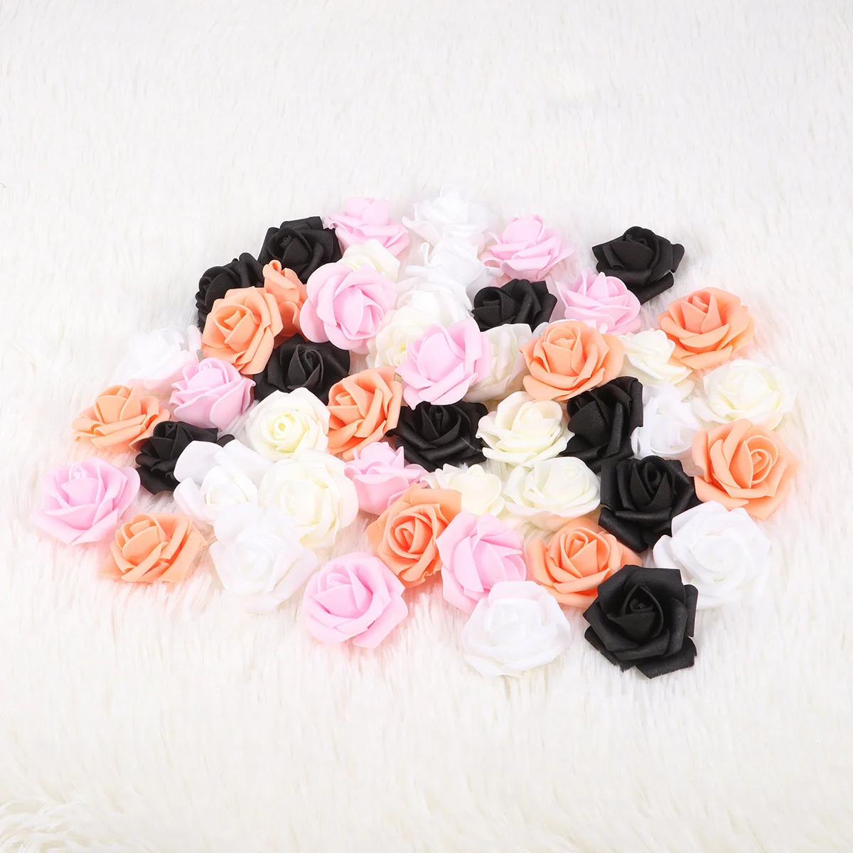 

50 Pcs Fake Flower Bouquet Artifical Flowers Simulated Artificial Centerpieces for Tables Faux Crafts