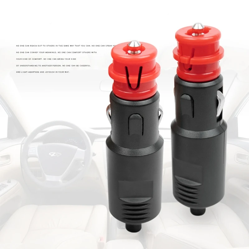 Adapter Car Cigarette Lighter Socket Plug Connector Power Outlet Waterproof for Electronic Dog Driving Recorder 12V-24V D7YA