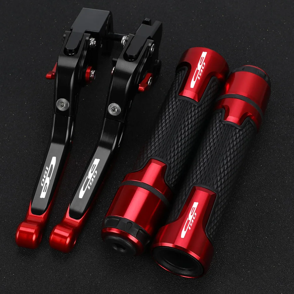 For HONDA CB190 CB 190 CB-190 Motorcycle Adjustable Brake Clutch Levers Handlebar Grips Ends Motor Accessries Parts 2023 2024