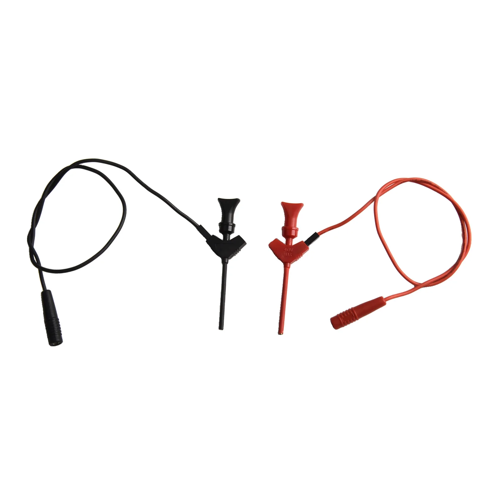 For Electronics Testing Red, Black Multimeter Test Clip Fire Retardant Test Leads Multimeters Mini Grabber Clip