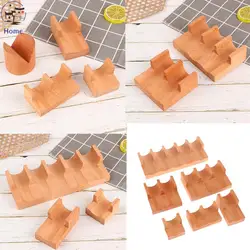 1Pc 1/2/3/5 Grid Wooden Japanese Sushi Rack U-shape Taco Snack Food Holder Plate Cuisine Stand Sashimi Sushi Boat