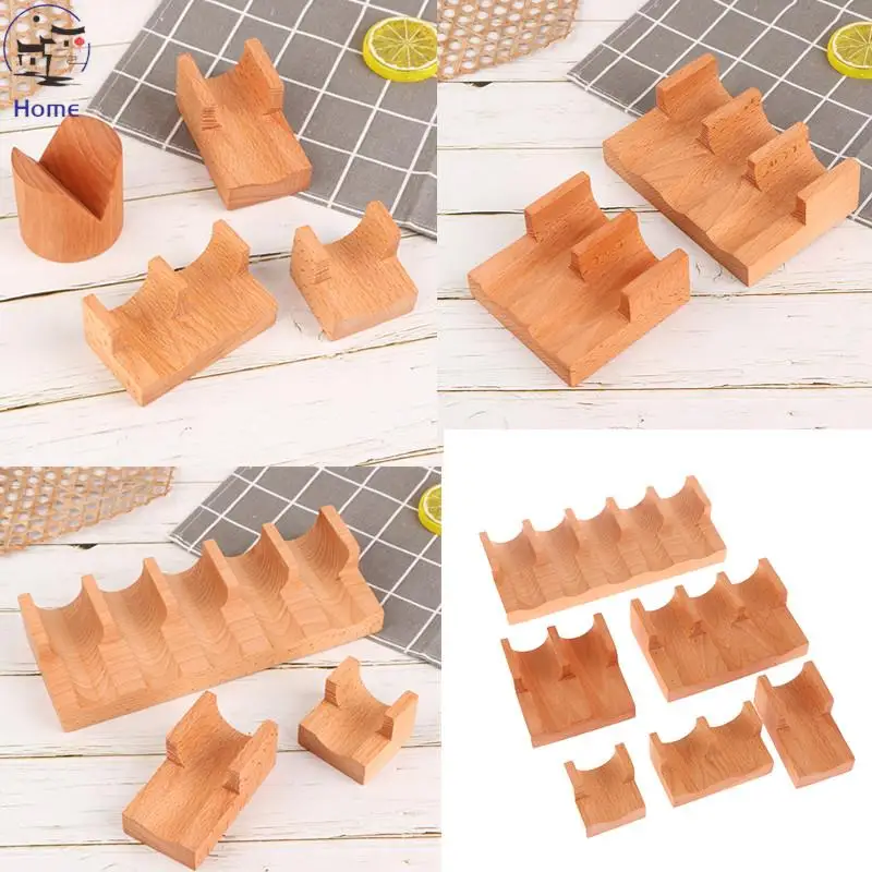 1Pc 1/2/3/5 Grid Wooden Japanese Sushi Rack U-shape Taco Snack Food Holder Plate Cuisine Stand Sashimi Sushi Boat
