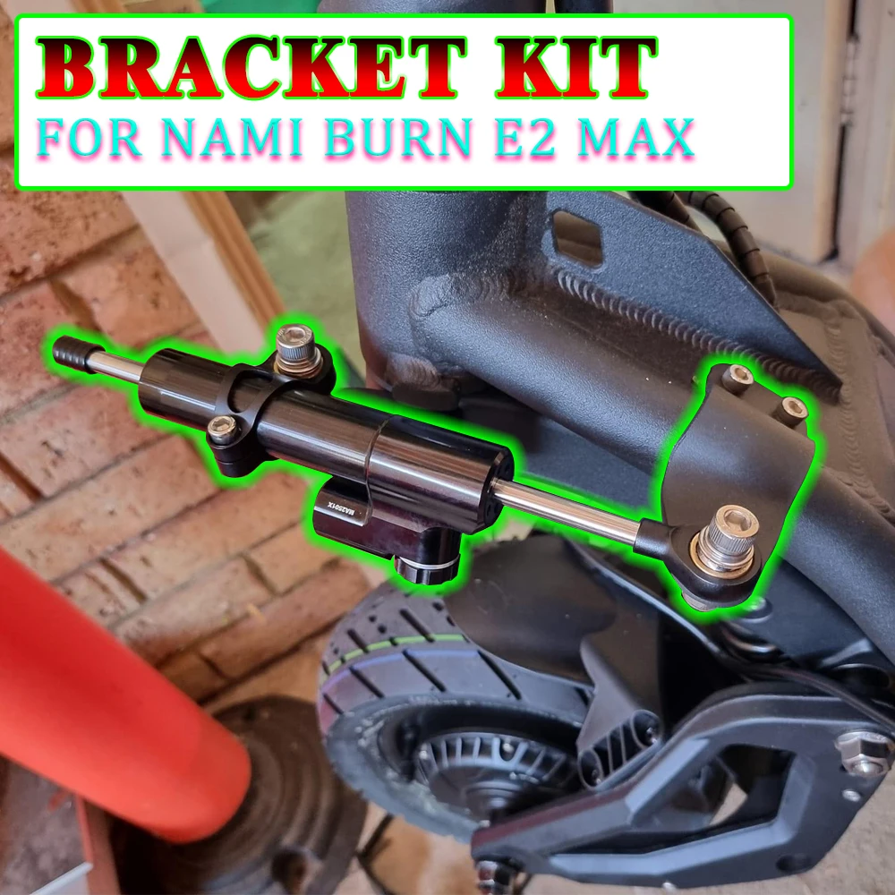 

For Nami Burn E2 Max Electric Scooter Increase Speed Stability Safety Accessories CNC Aluminum Alloy Steering Damper Bracket