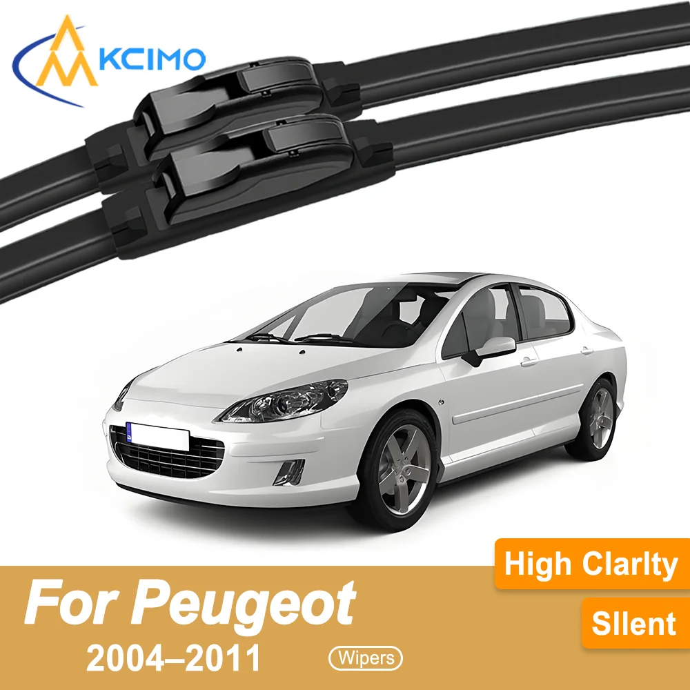 

Crystal Clear Driving 2PCS Windshield Wiper Blades for Peugeot 407 D25 D22 D23 2004–2011 All-Weather Reliability Durable & Safe