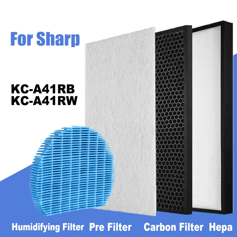 Carbon Filter FZ-A41DFR HEPA Filter FZ-A41HFR for Air Purifier KC-A41RB, KC-A41RW