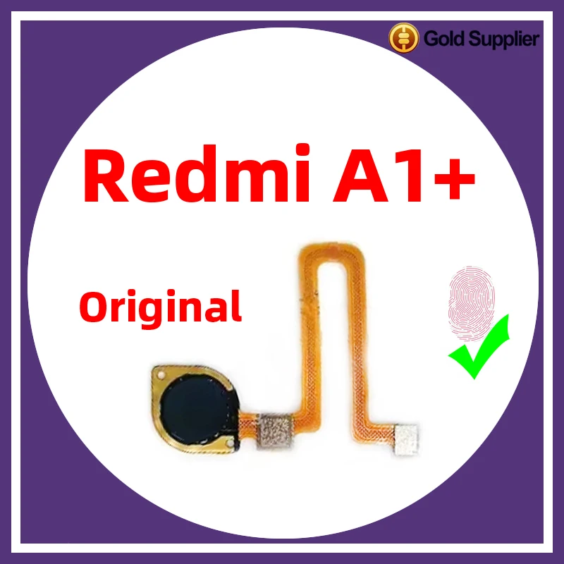 Original For Xiaomi redmi A1 plus A1+ Fingerprint Sensor Home Return Key Menu Power Button Flex Ribbon Cable