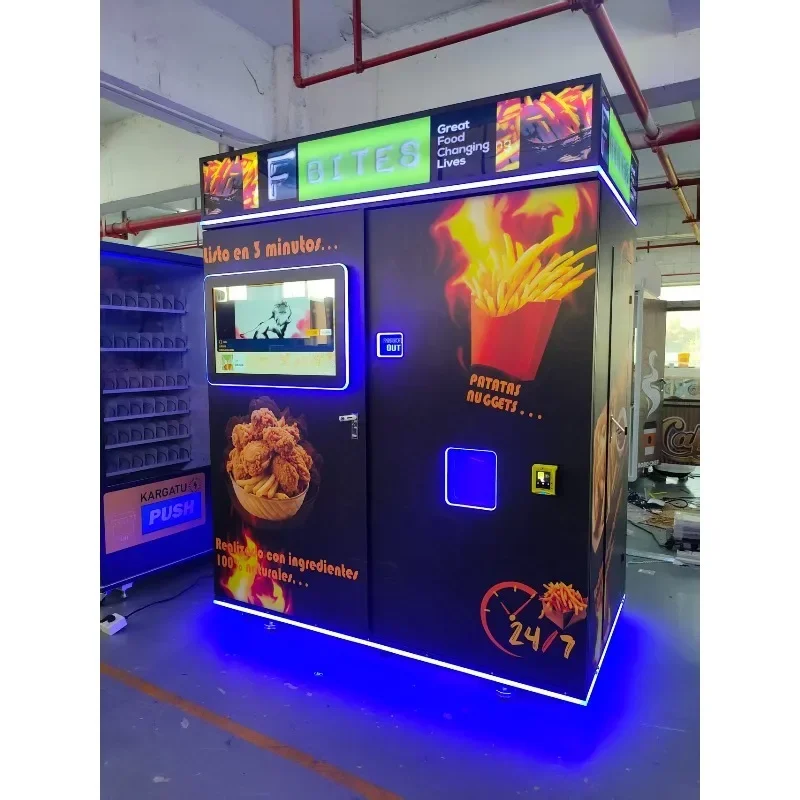 2026 New FL Customized French Fries Vending Machine  35 Second French Fries Machine Automatic Potato Chips Vending Machine