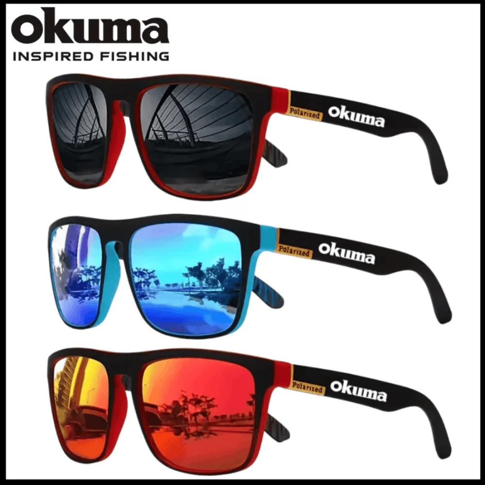 Okuma Polarized Sunglasses UV400 for Driving Fishing Cycling Outdoor Sports Protection Glasses in Fashionable Design