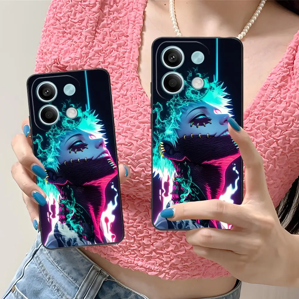 حافظة هاتف My Hero Academia Dabi لهاتف Xiaomi Redmi Note 14 13 12 11 A5 3 2 1 Pro Plus 4G 5G هاتف ذكي واقي بطباعة ملونة #5