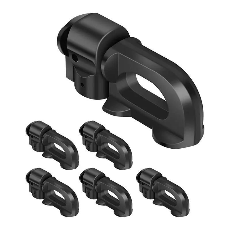 (A02R] 6pcs L-Track Double Stud Tie Down Fitting Used with L Track Rail for Truck Bed,Trailer ,Pickup,RV,ATV