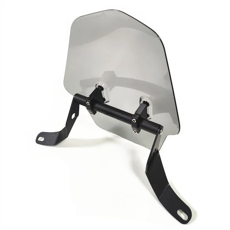Motorcycle modification accessories Thickened aluminum alloy bracket + front windshield