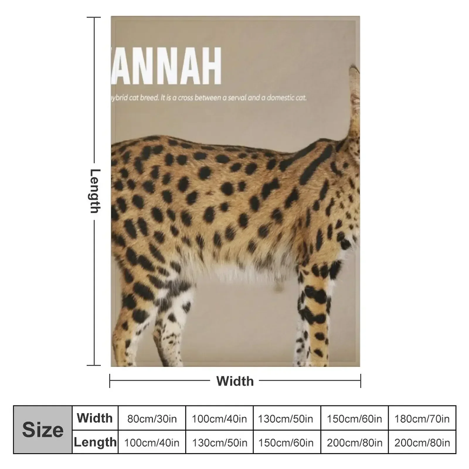 Savannah Cat Breed Throw Blanket Blankets Sofas Of Decoration Flannels anime Hairy Blankets